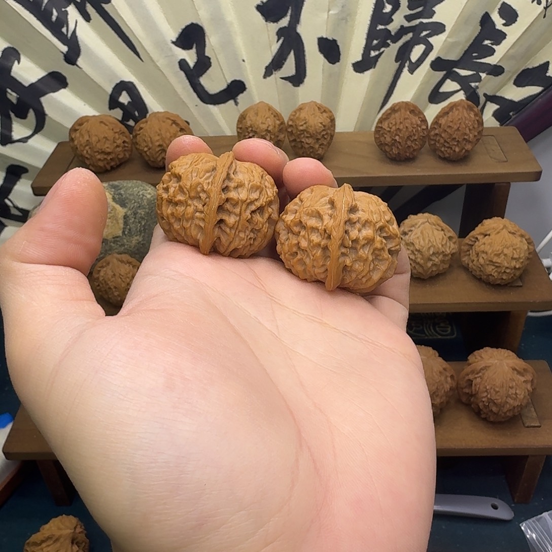 吊坠文玩核桃野生麒麟元宝