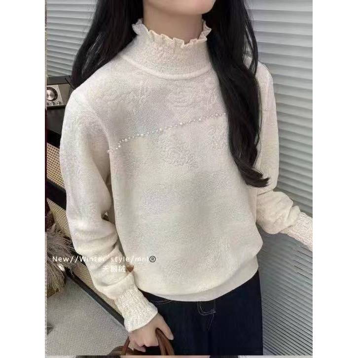 半高领印花打底衫ZBS32696