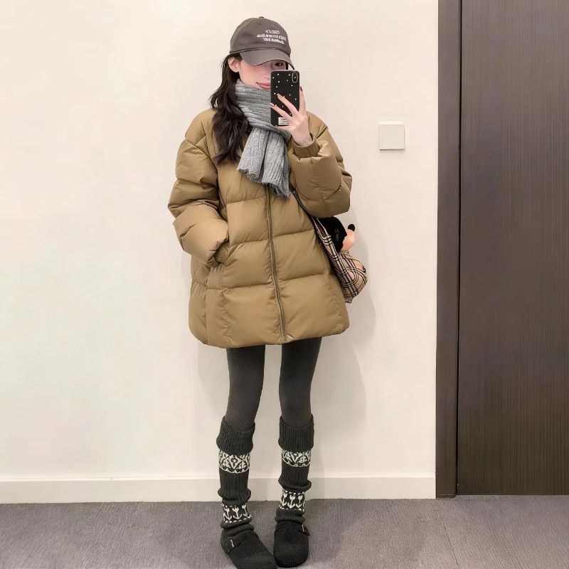 【503】棉服女秋冬新款修身加厚保暖棉衣百搭休闲ins上衣韩版外套女