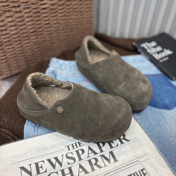 小雨家【韩版】内增高浅口秋冬加绒保暖休闲百搭舒适厚底乐福豆豆鞋