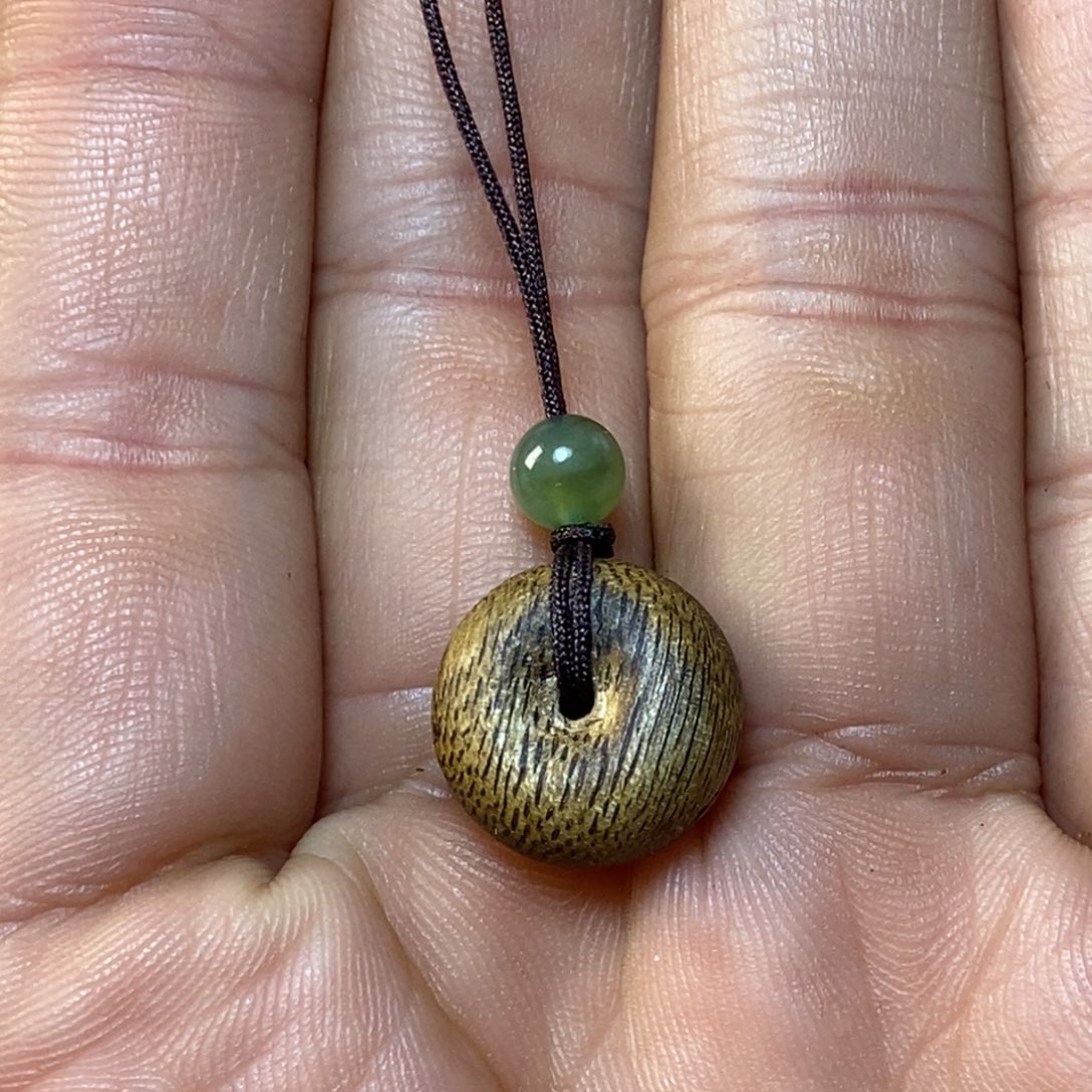 沉香沉香碎屑平安扣