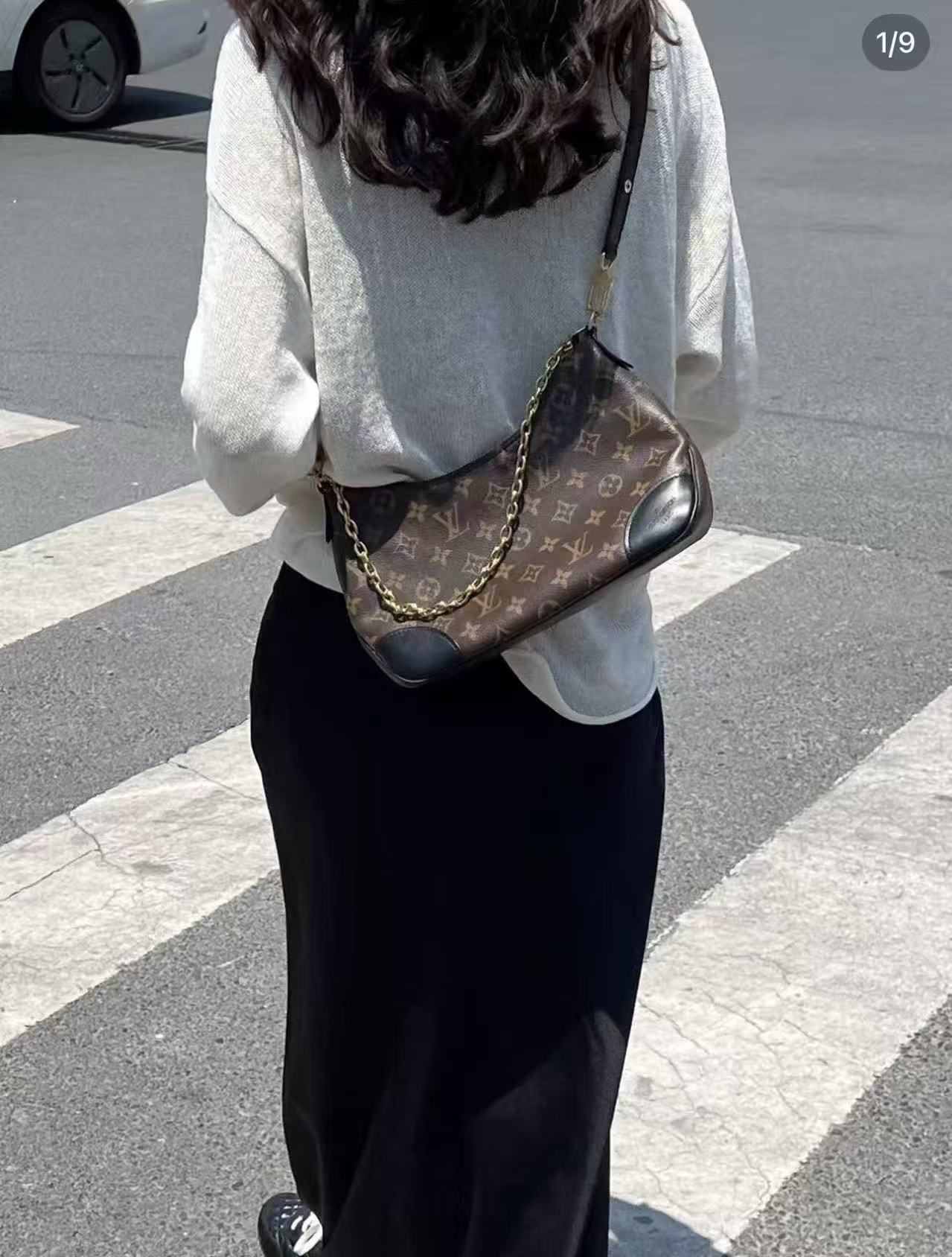 未使用 LouisVuitton/路易威登 老花黑牛角26cm 11175232
