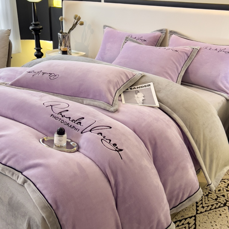 【晴美】美丽羊绒款刺绣四件套-全系列