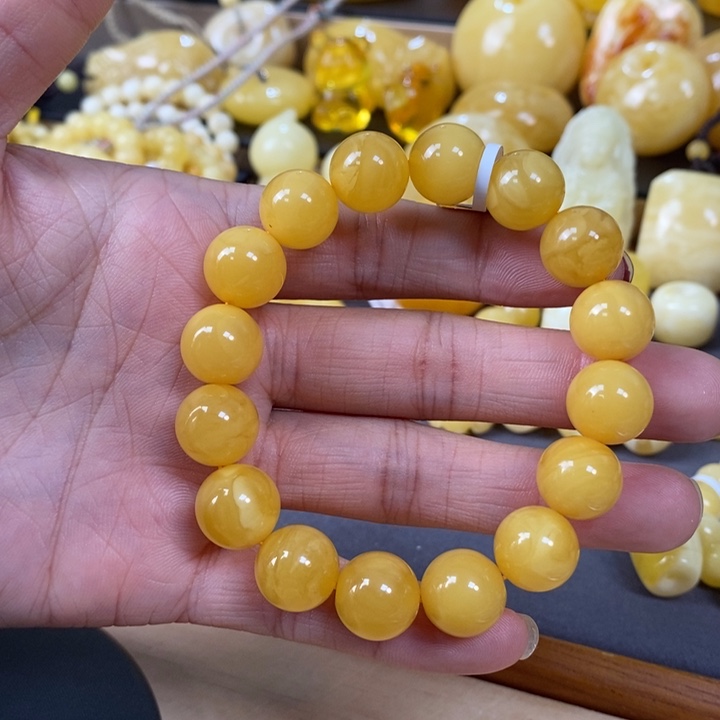 琥珀裸石未镶嵌单圈