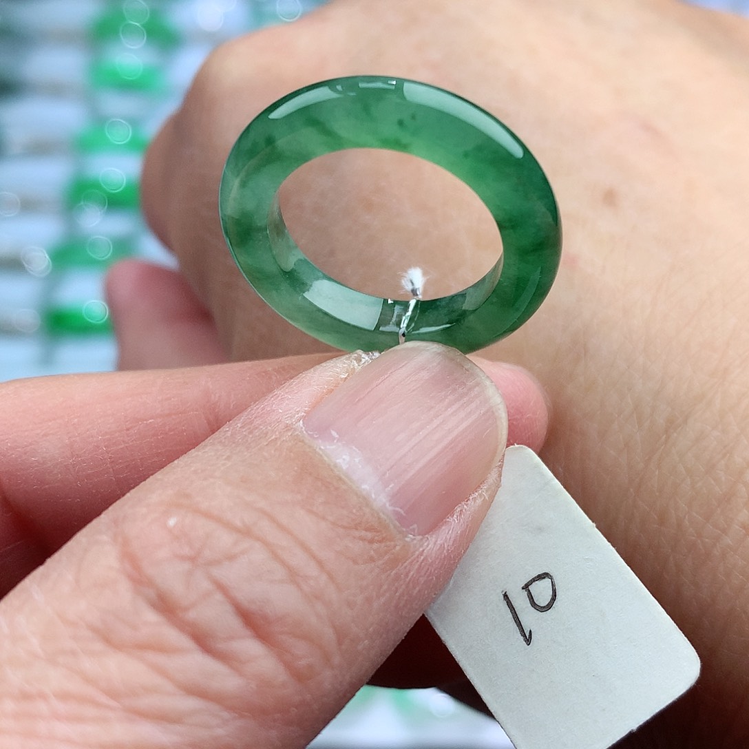 未镶嵌戒指翡翠10号