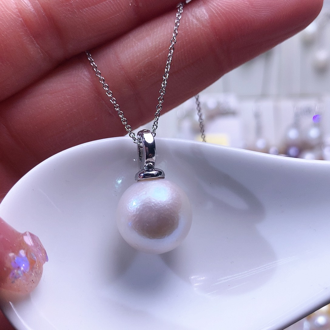 淡水珍珠吊坠(赠链)合金