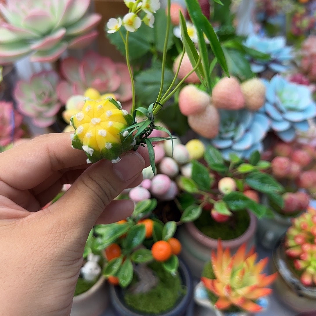 树脂粘土微缩花卉