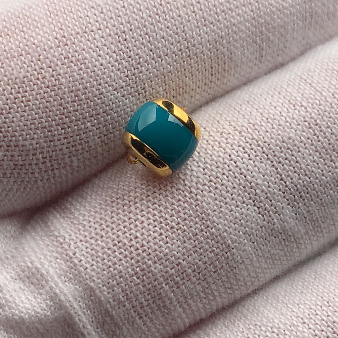 绿松石18K金镶嵌发饰