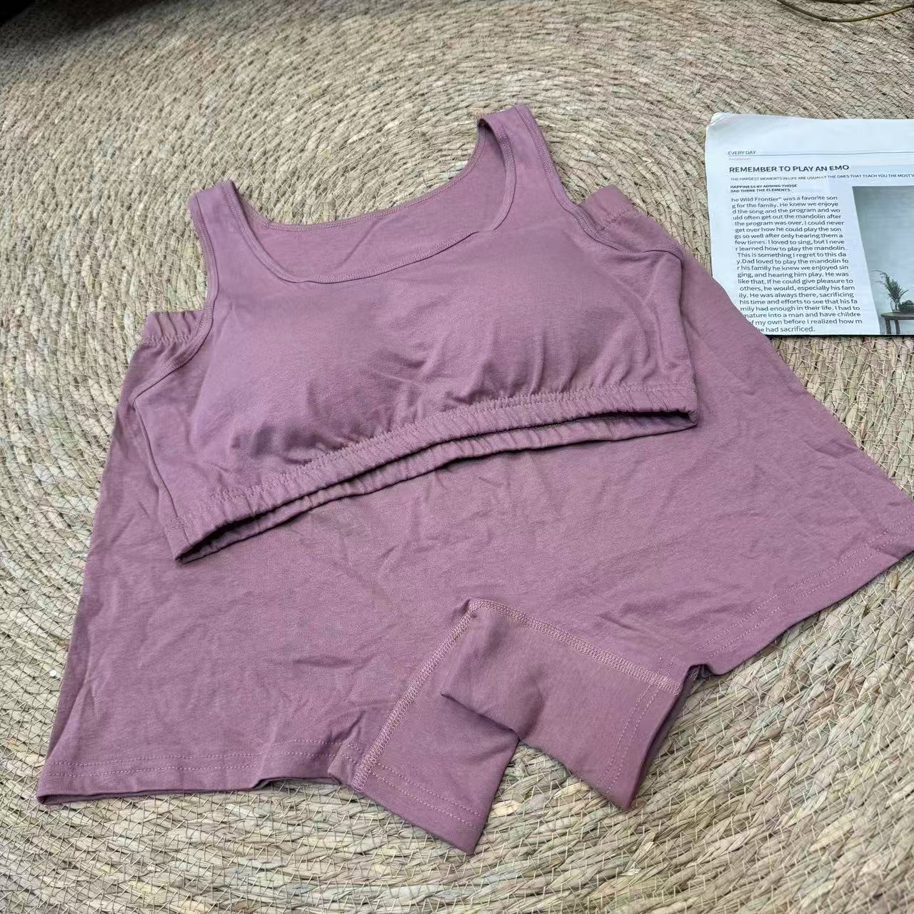 【汉麻女士内衣平角裤】夏季新款休闲女士套装