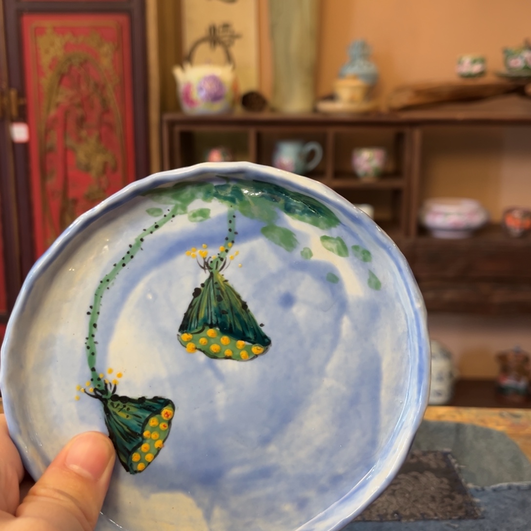 柴烧手工手绘陶瓷