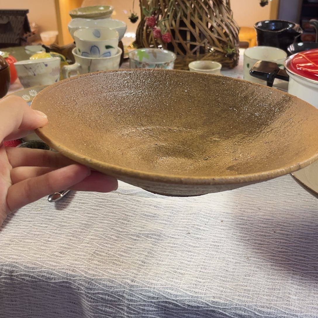 瓷片粗陶钵子盘可装汤面19