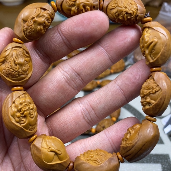 橄榄核手串/手链橄榄核雕工艺手串