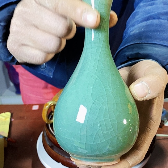 摆件尚峰钧窑作品丹瓶