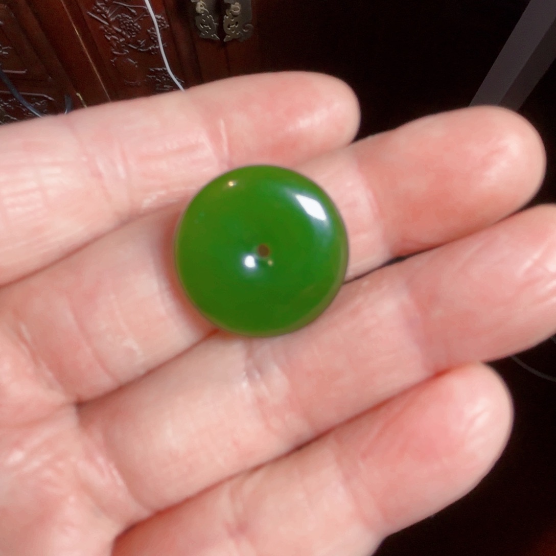 和田玉（碧玉）颈饰未镶嵌沙****鱼