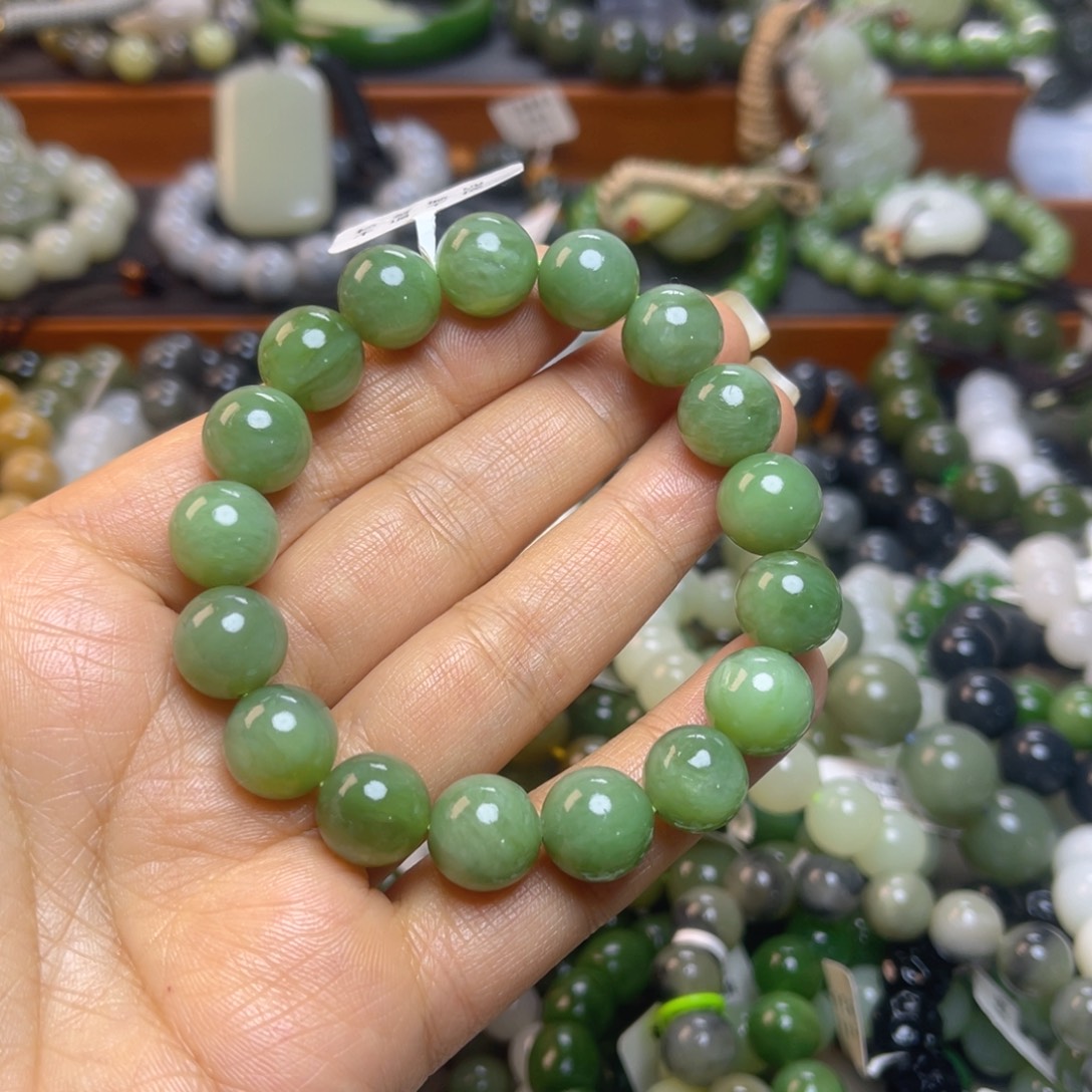 和田玉未镶嵌手链