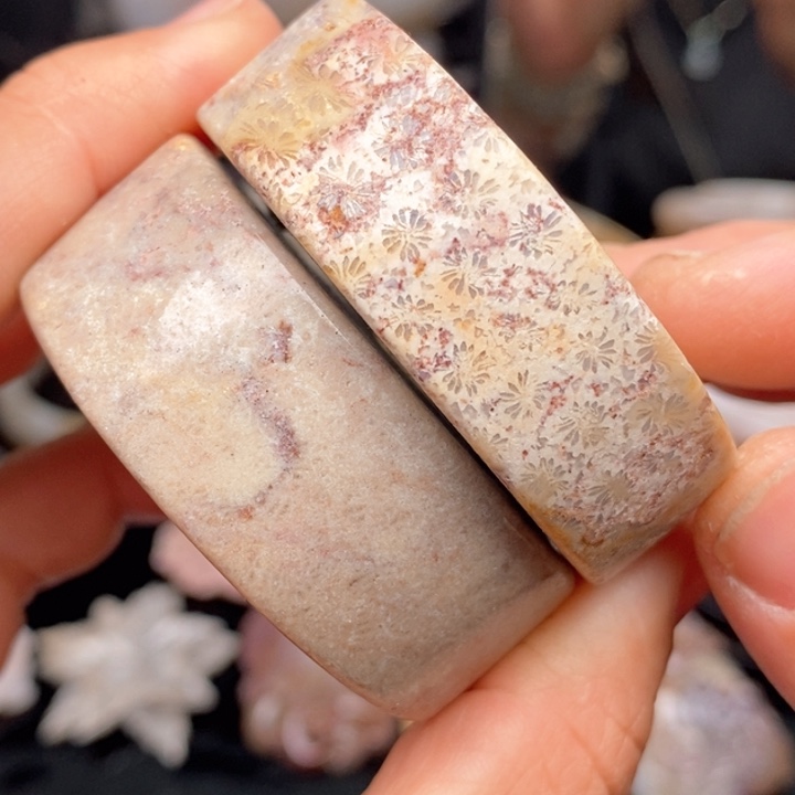 硅化珊瑚（珊瑚玉）手镯未镶嵌