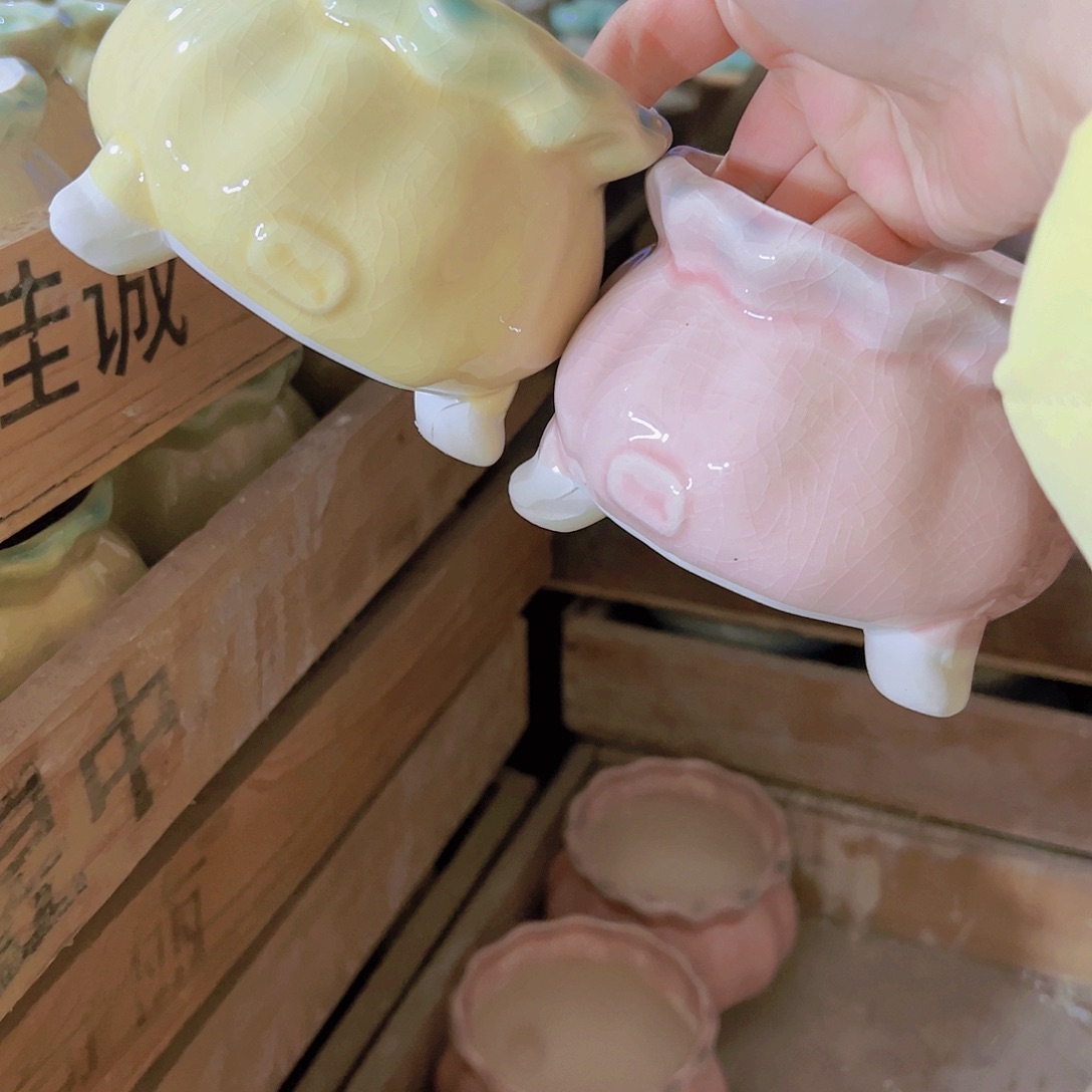 红陶陶瓷花盆满12包邮