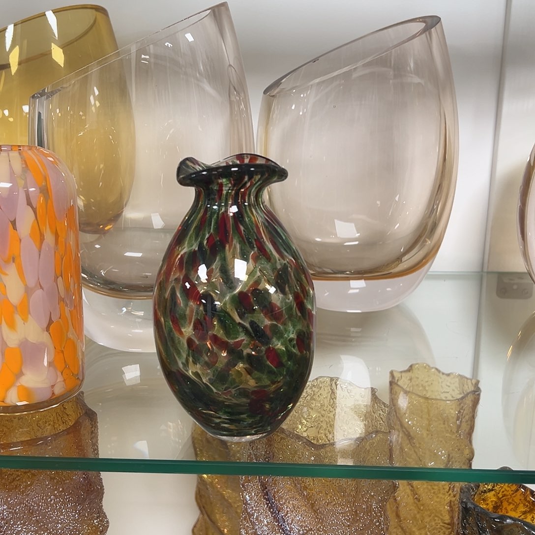 琉璃高15红绿点香薰瓶