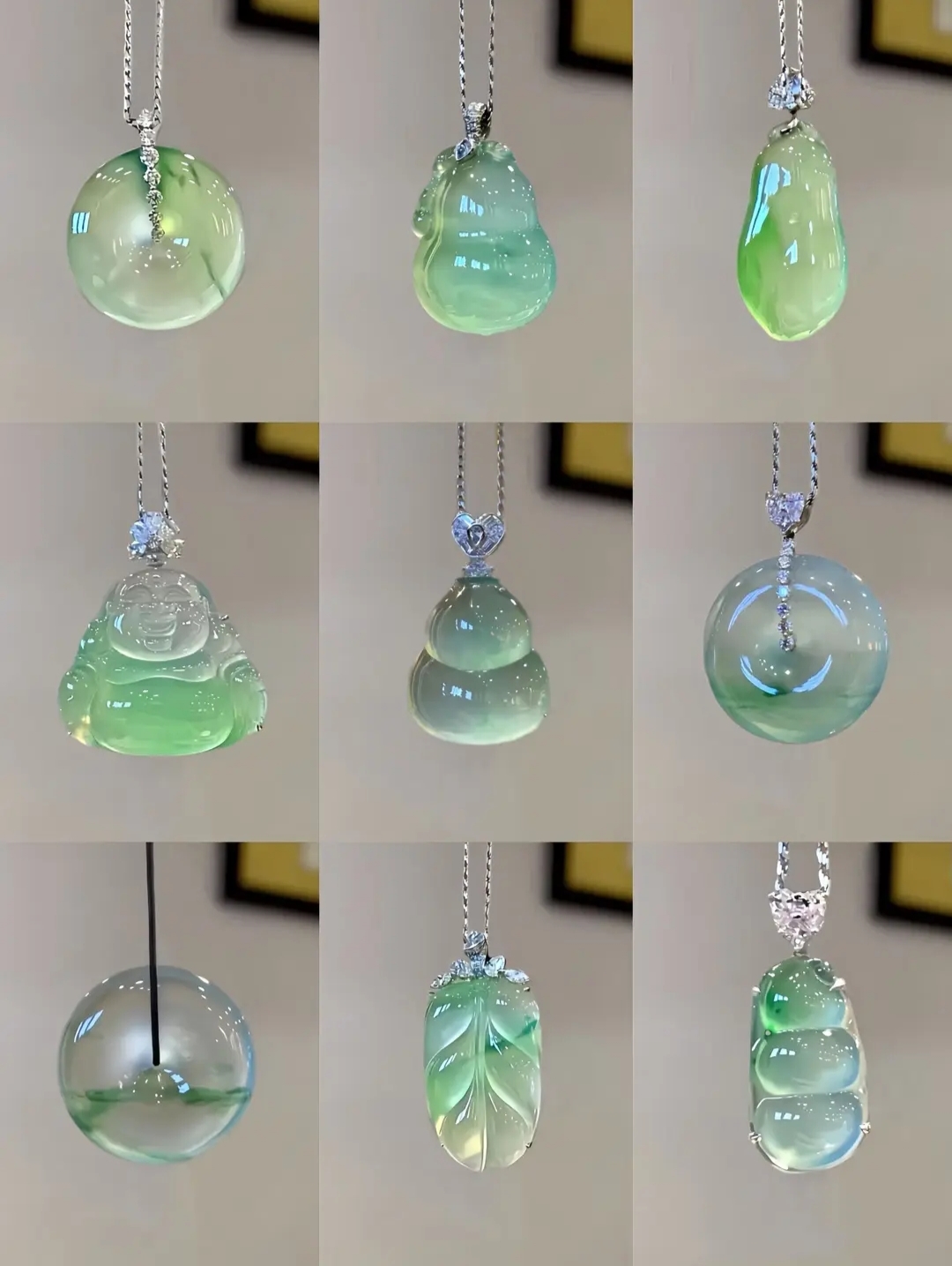 缅料翡翠扣号出单直播间高冰