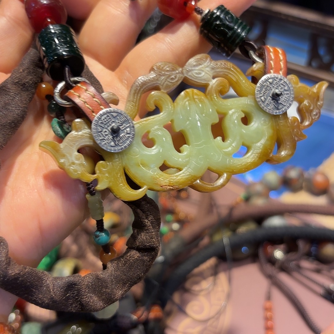 和田玉（糖玉）未镶嵌车挂原创^_^