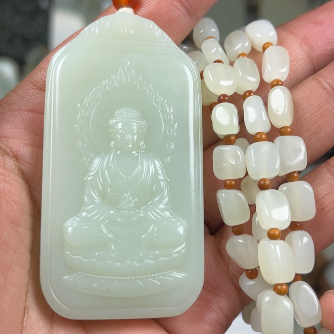 和田玉未镶嵌挂件