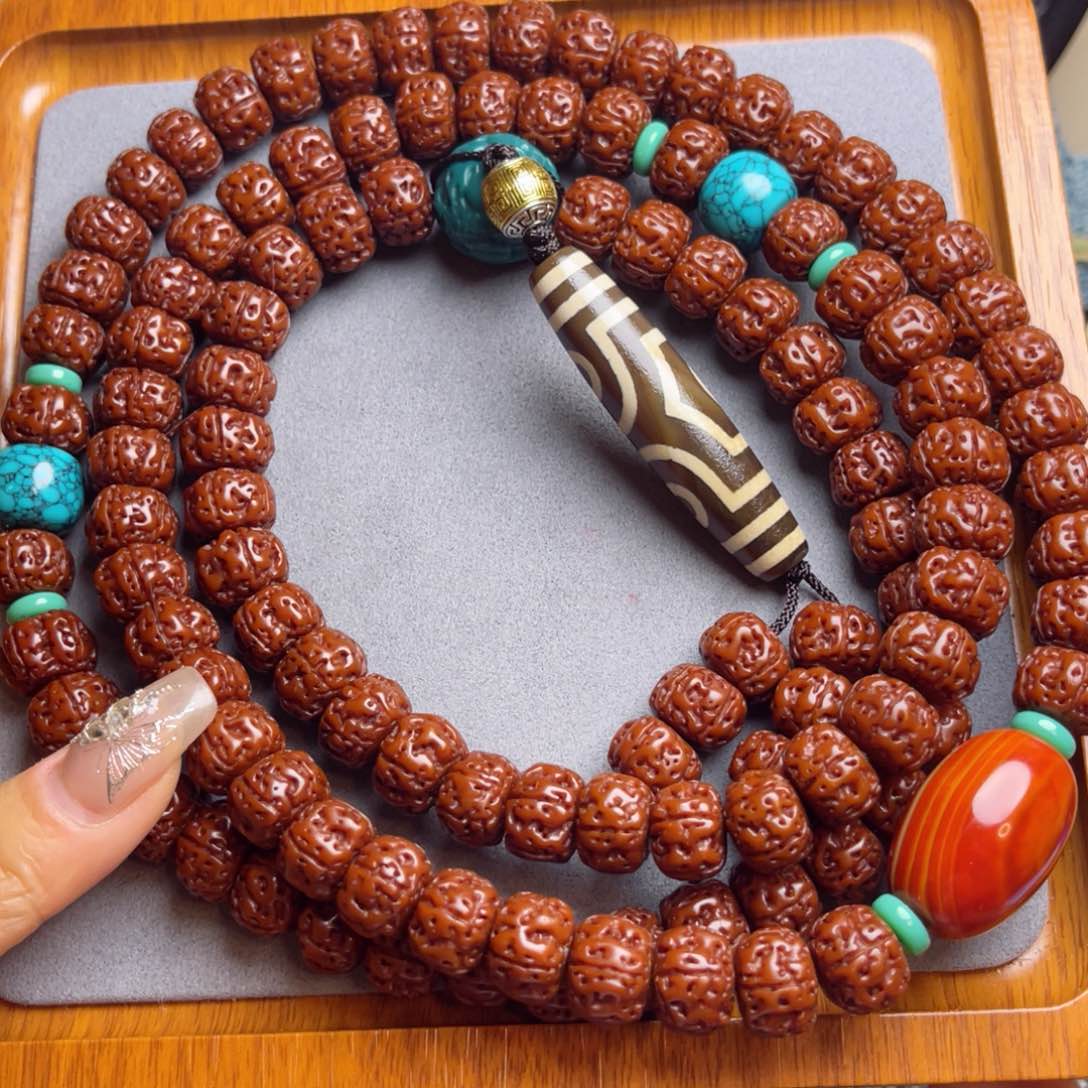 金刚菩提吊坠扬*藏式直切一代龙