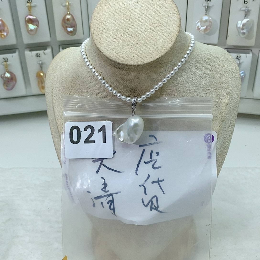 淡水珍珠颈饰合金