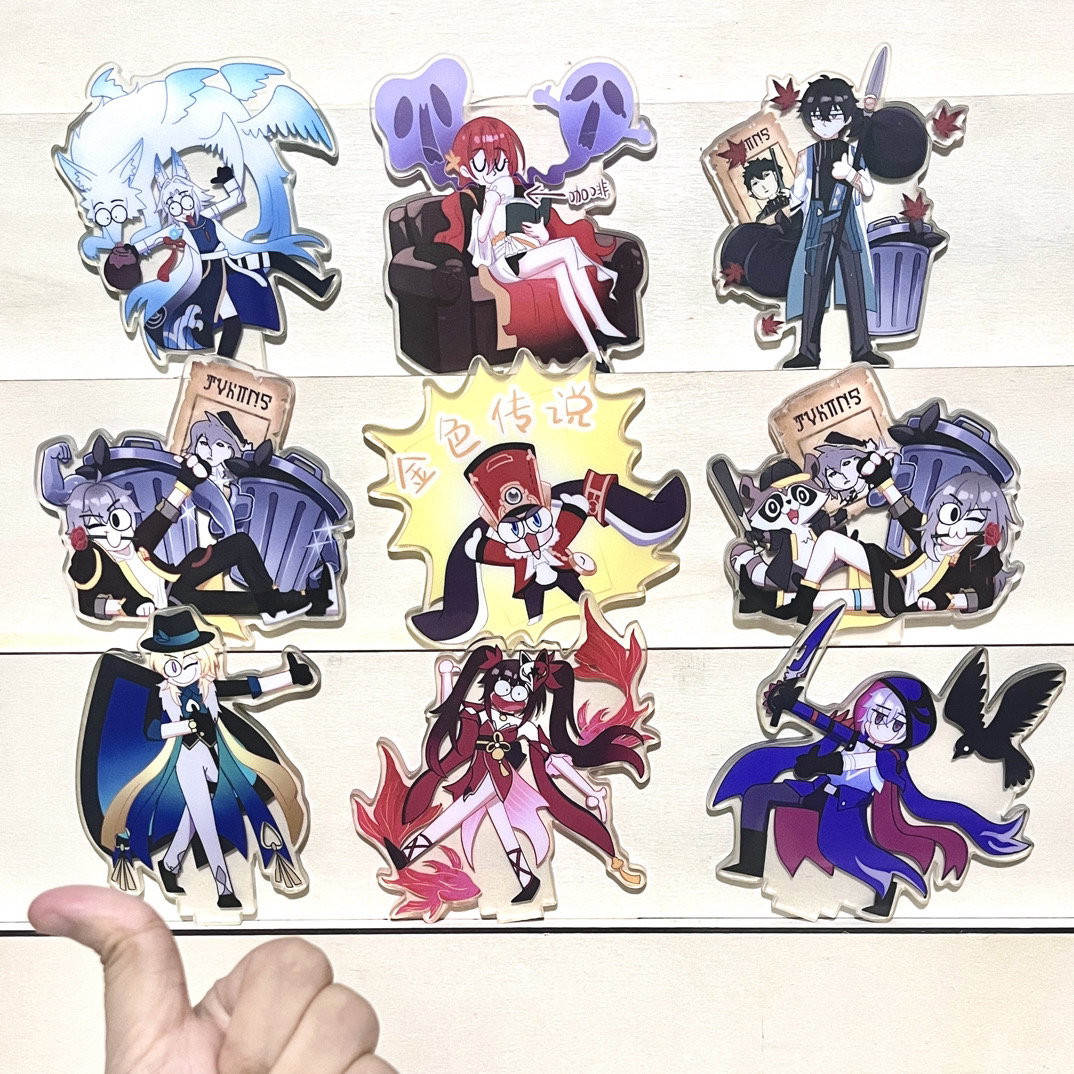 崩铁同人抽象大拇哥系列立牌盲袋夹层双面覆膜高清高透亚克力摆件