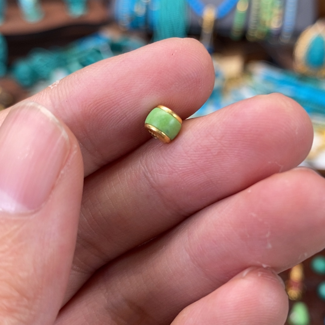 绿松石未镶嵌老型卡5.5