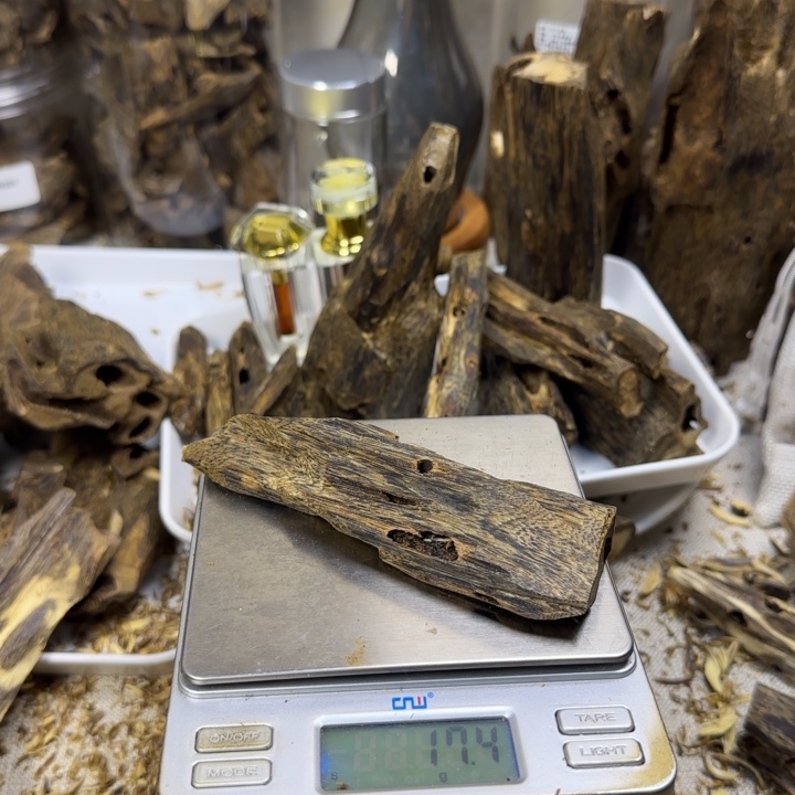 E***晚沉香红骨凹身虫漏香17克