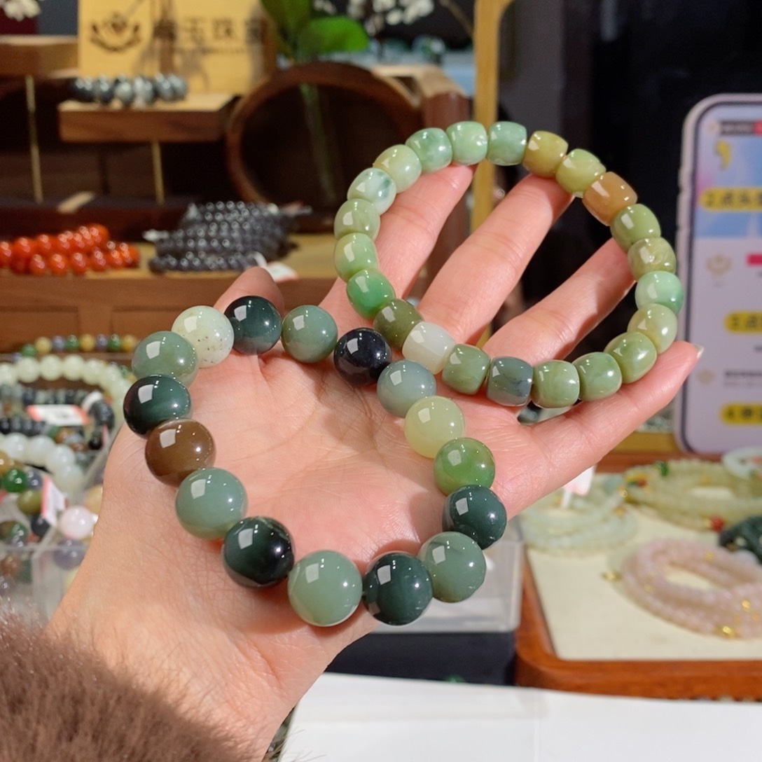 和田玉手串多样性拍一发一未镶嵌