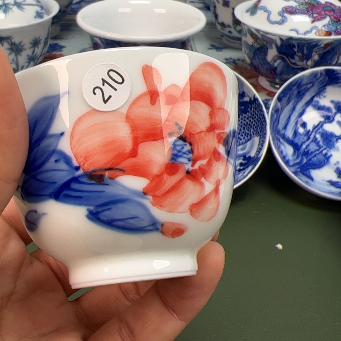 杯沙沙手工手绘茶具210