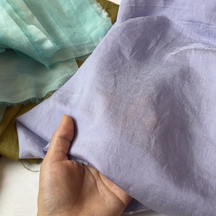 天丝（莱赛尔纤维）香芋紫人鱼姬2米透明