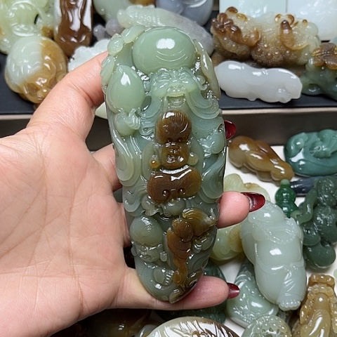 和田玉颈饰未镶嵌天**德