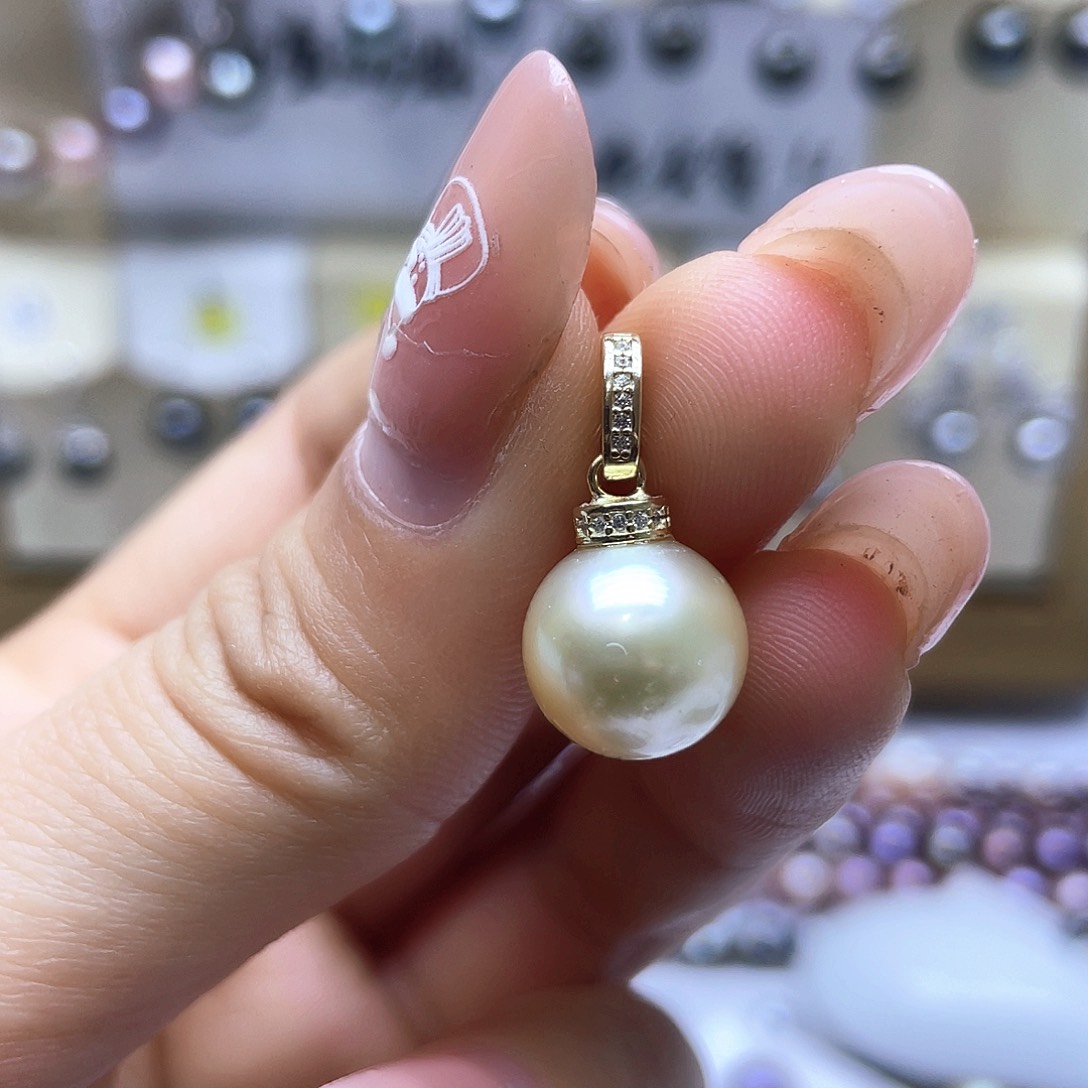 海水珍珠颈饰银S925镶嵌