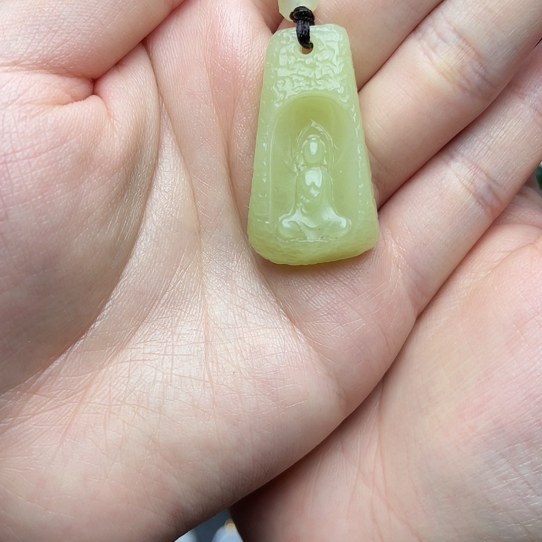 和田玉未镶嵌颈饰06