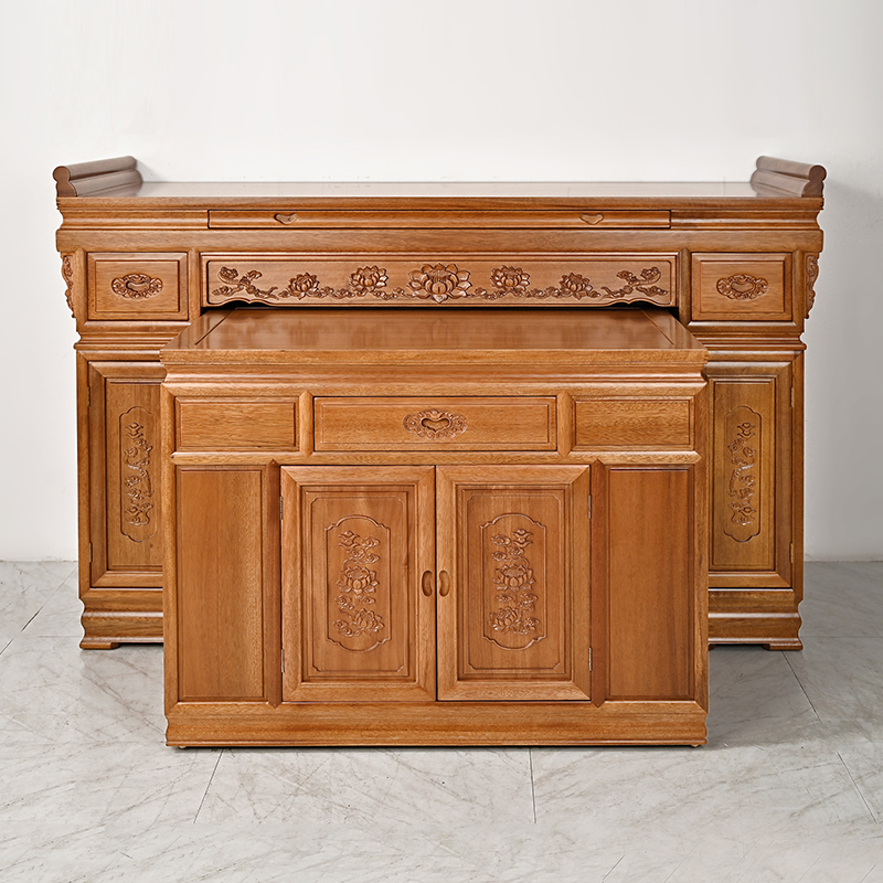 梵泽福实木方桌家用客厅桌