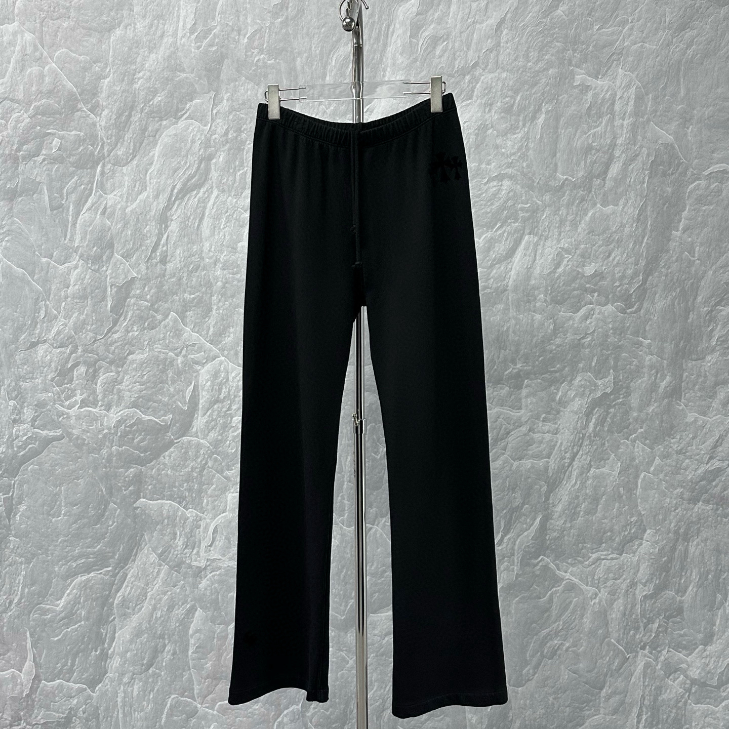 未使用 Chrome Hearts/克罗心 植绒十字印花长裤 M码D16269