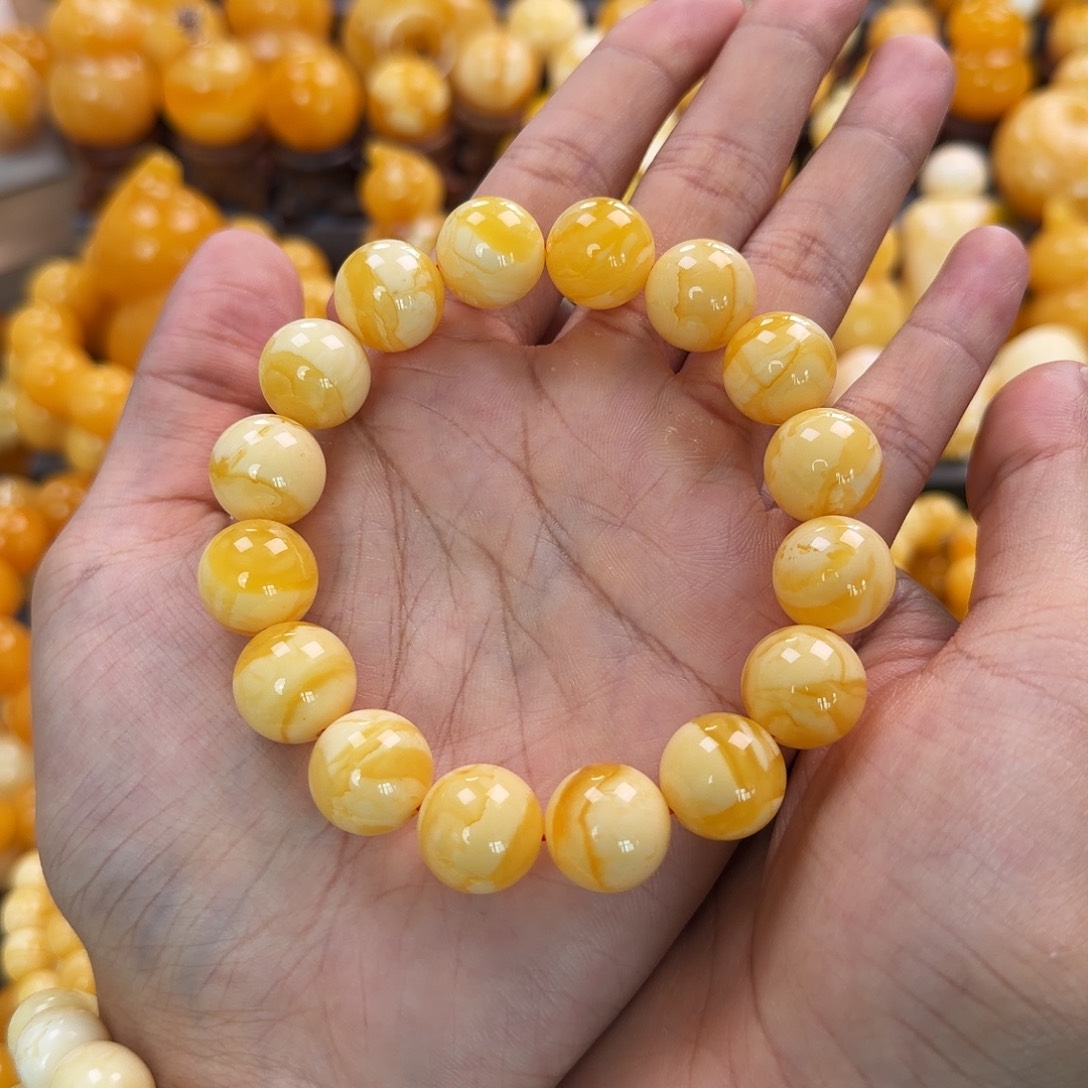 琥珀未镶嵌珠宝奇石15mm同料