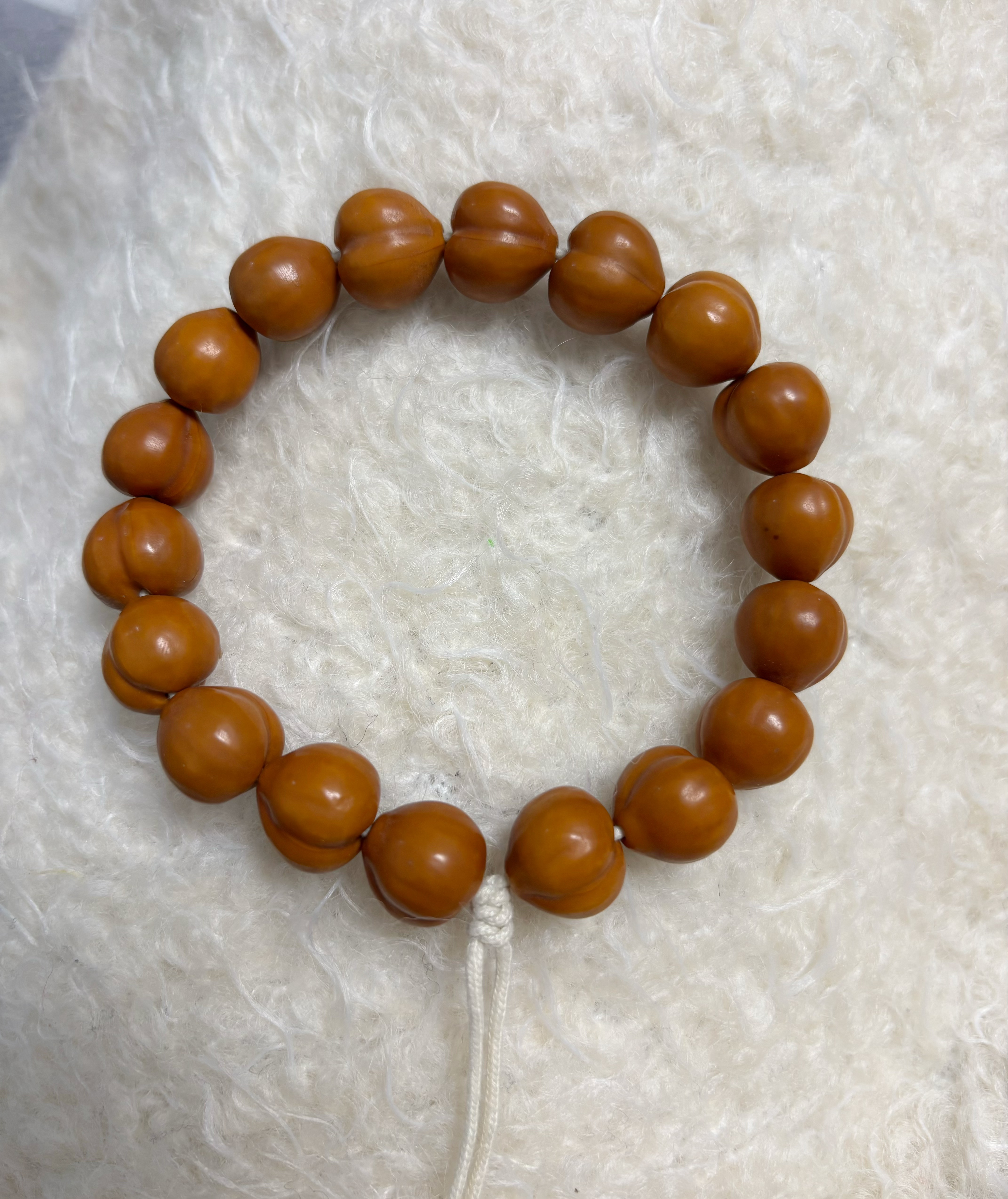 【A10048】猴头屁桃光面手串14＋二等瑕疵