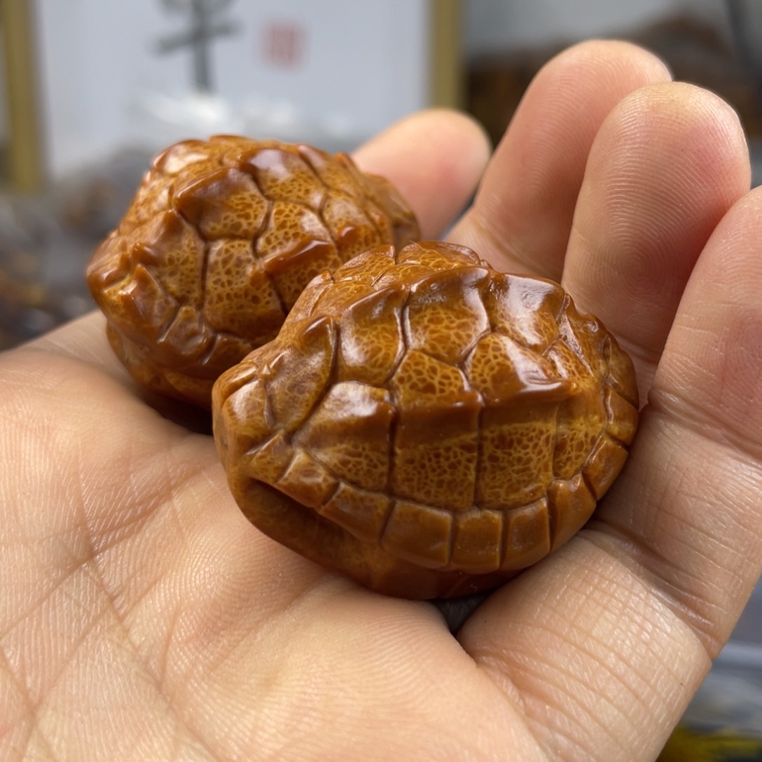 猴头核桃吊坠这不