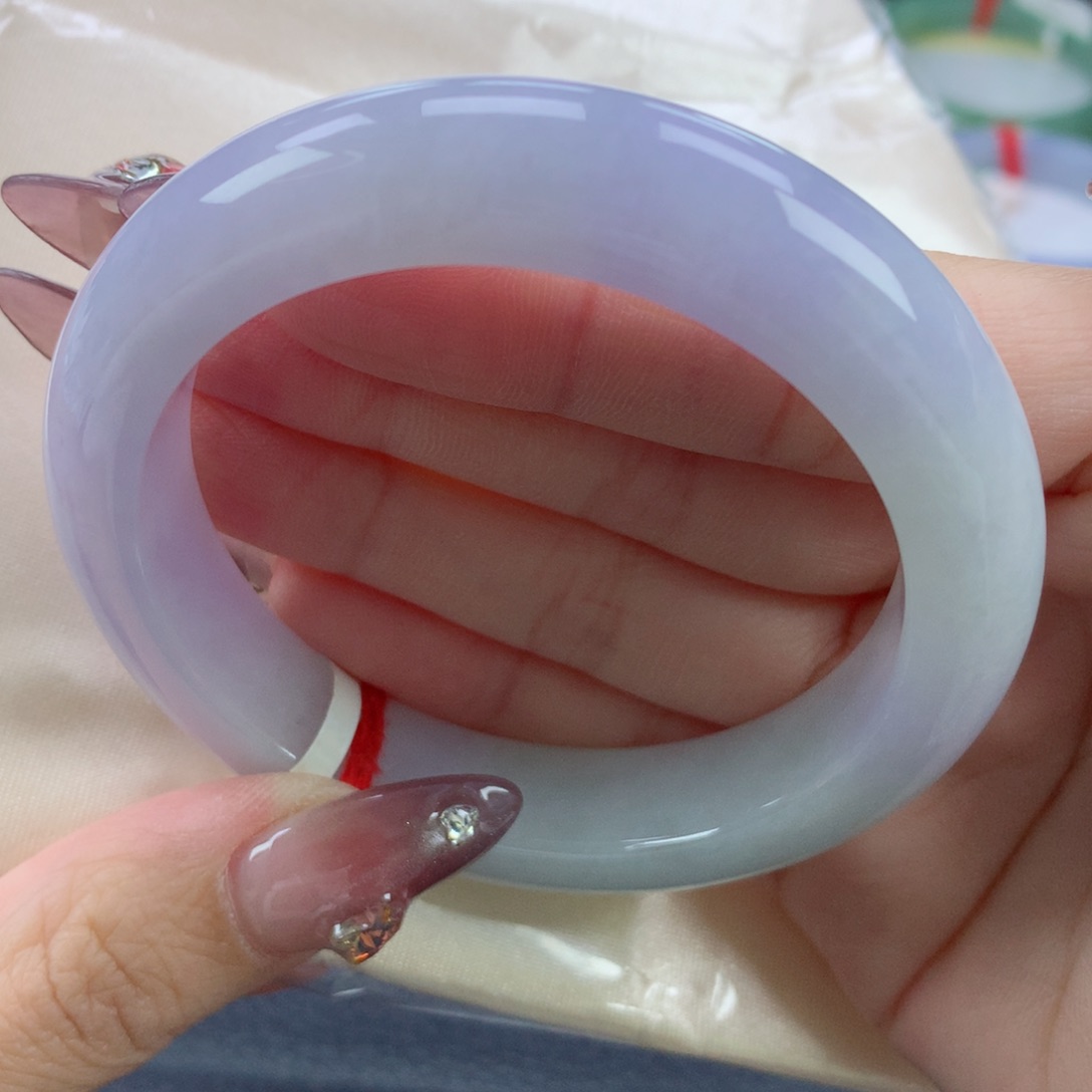 翡翠手镯未镶嵌5455正圈