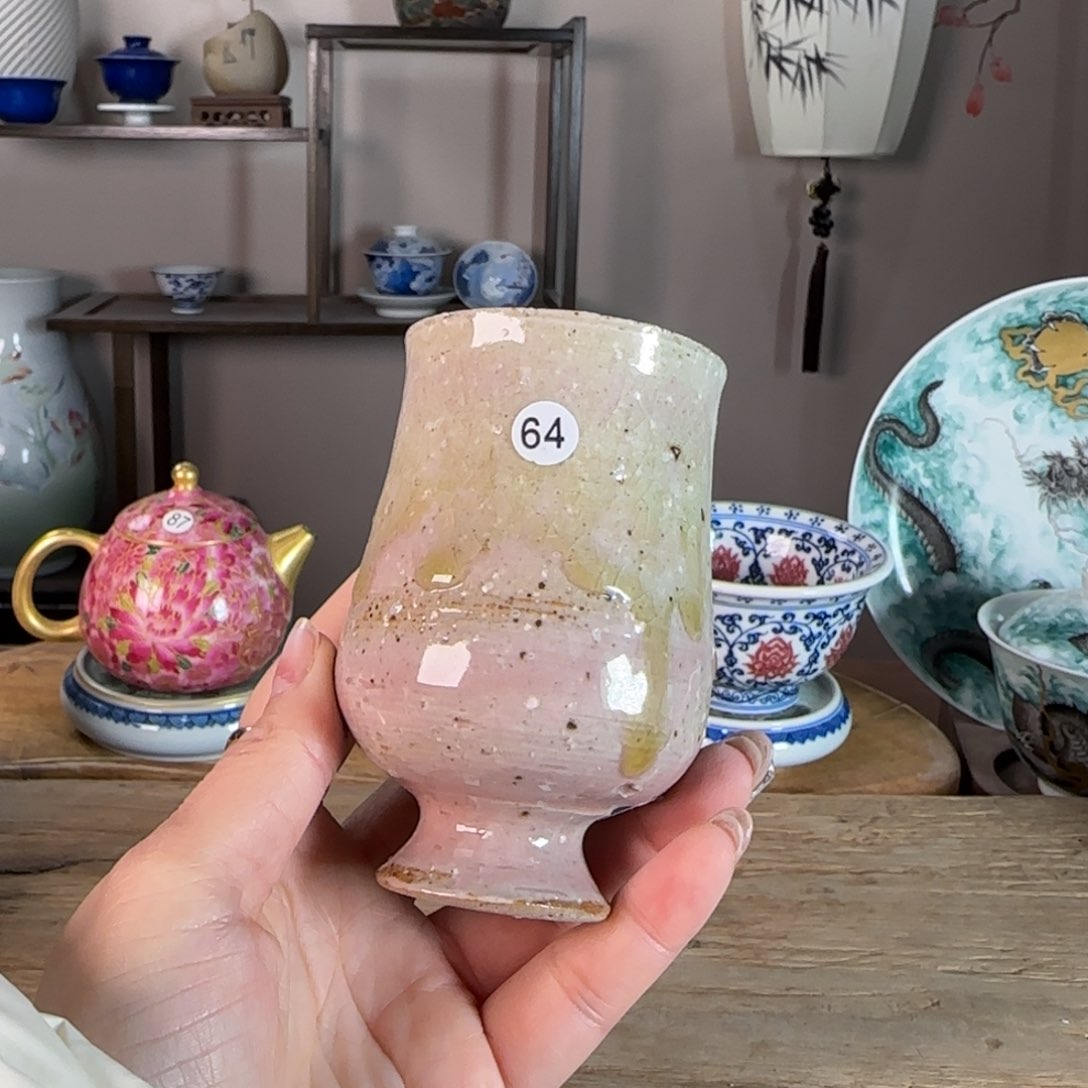 杯景德镇陶瓷柴烧多人