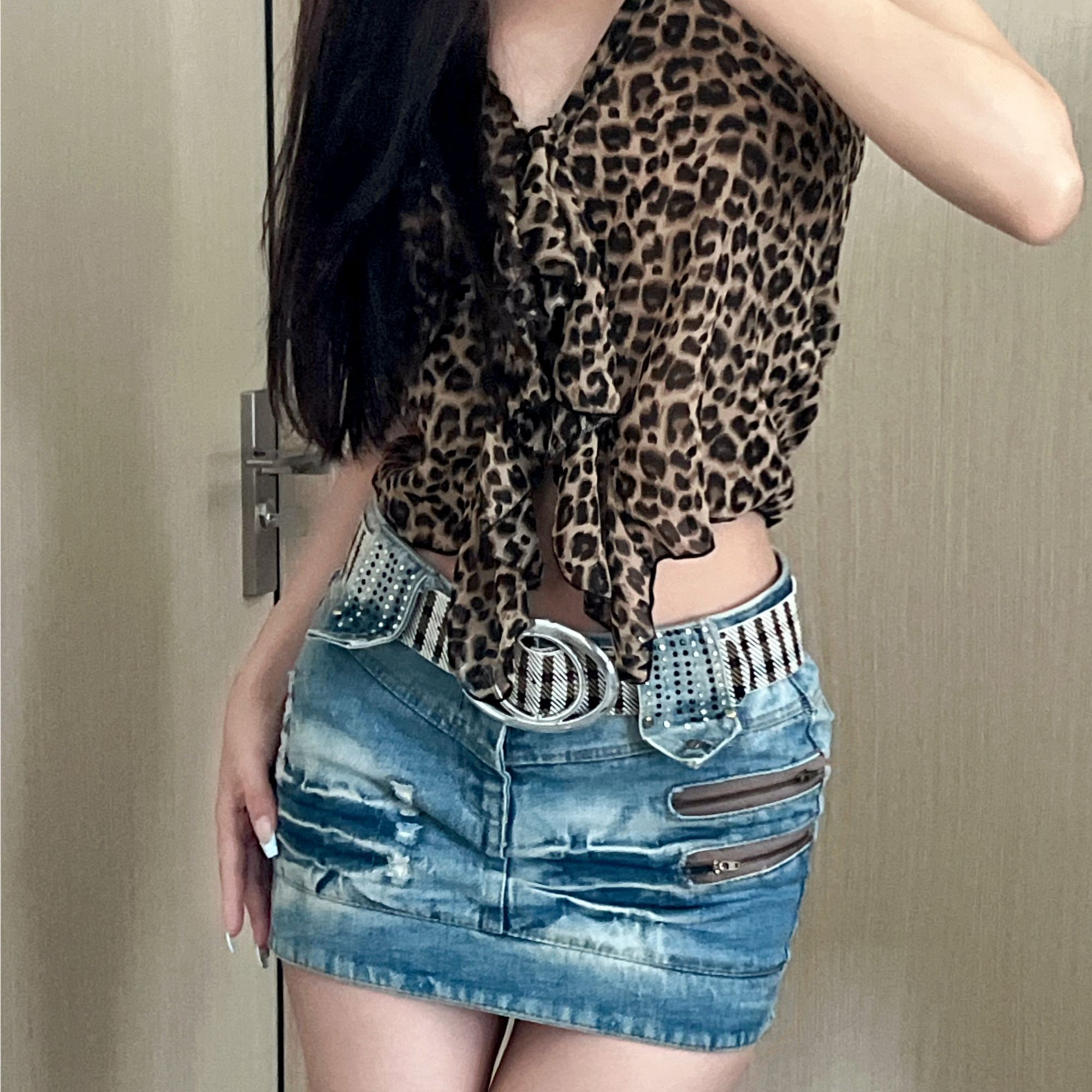 Y2K亚文化古着孤品涩谷辣妹牛仔短裤短裙长裤默认微瑕no退no换