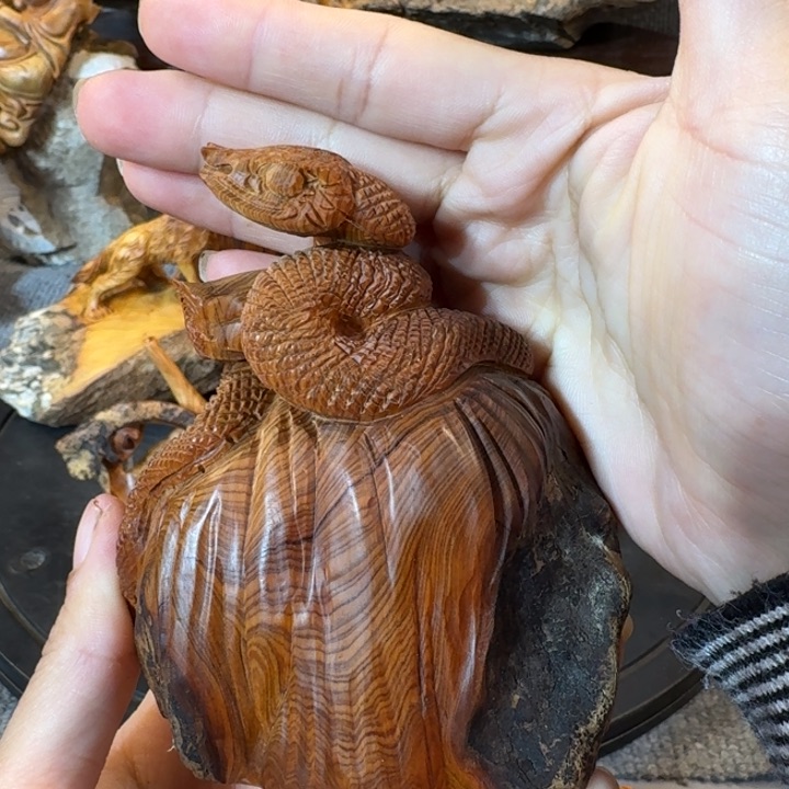 崖柏摆件手把件等