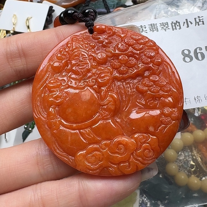 翡翠未镶嵌项链翡翠