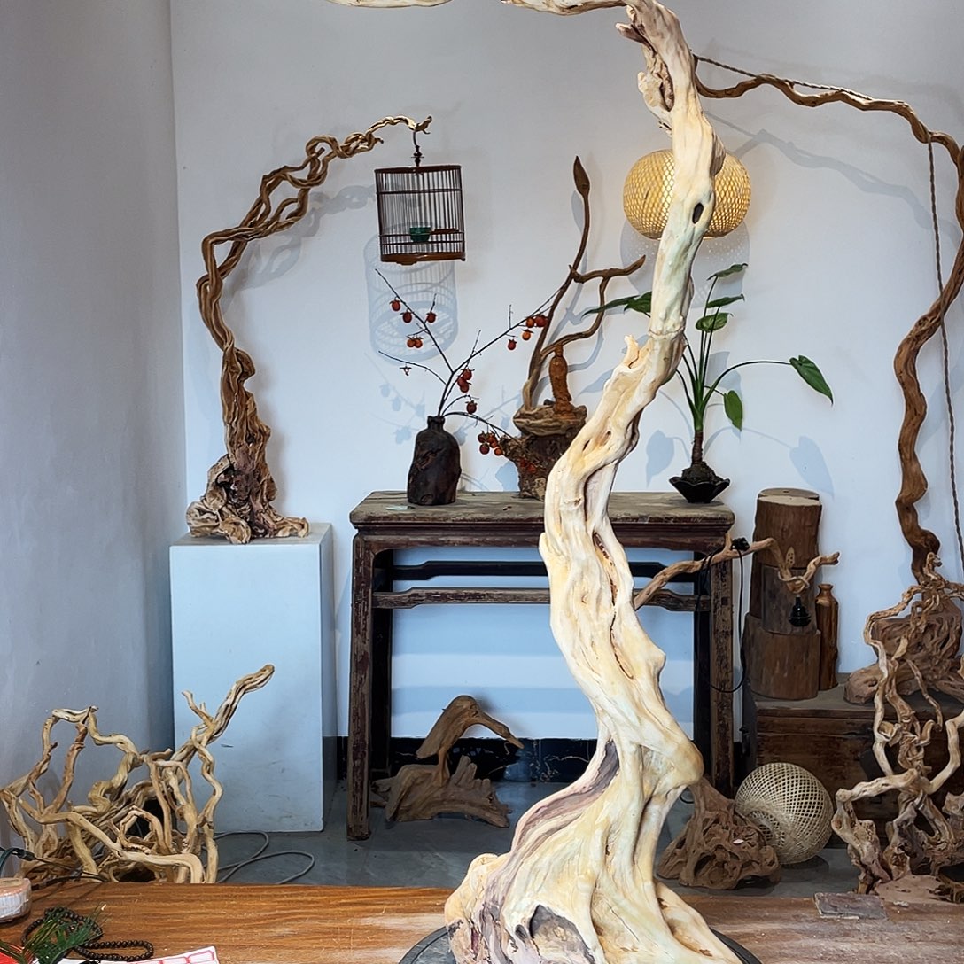 用***0天然根雕陶制艺术品