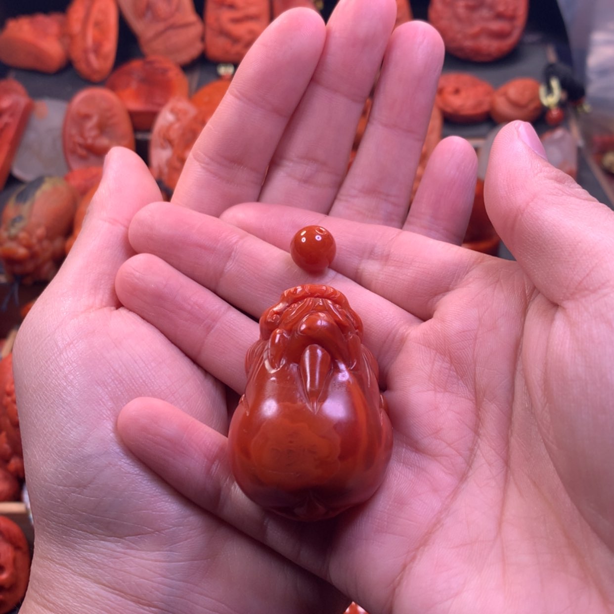 【闪购商品】未镶嵌吊坠挂件南红玛瑙煊****部