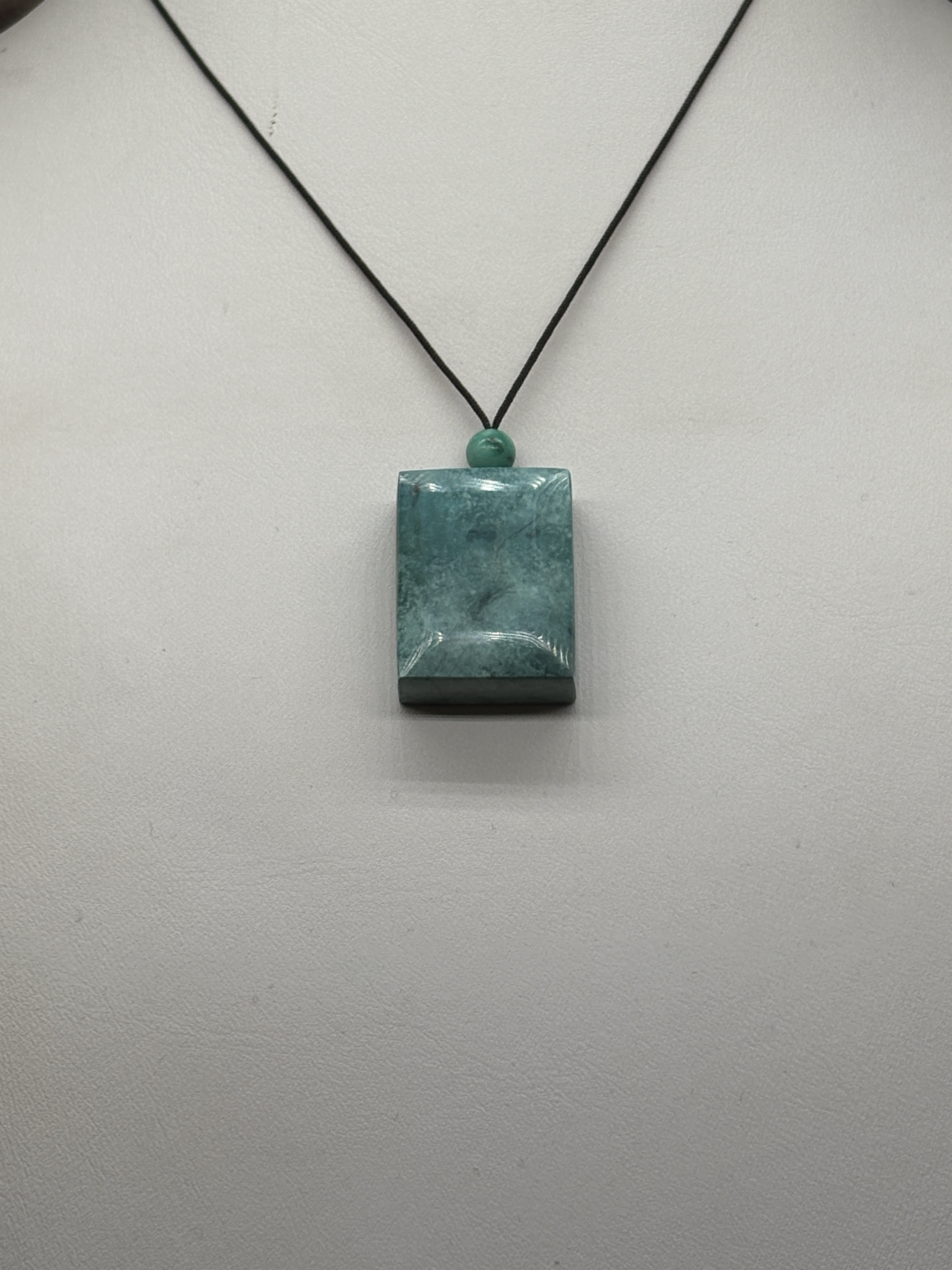 原矿绿松石无事牌27*21*9.9瓷釉品质无优化非泡油产品时尚精美