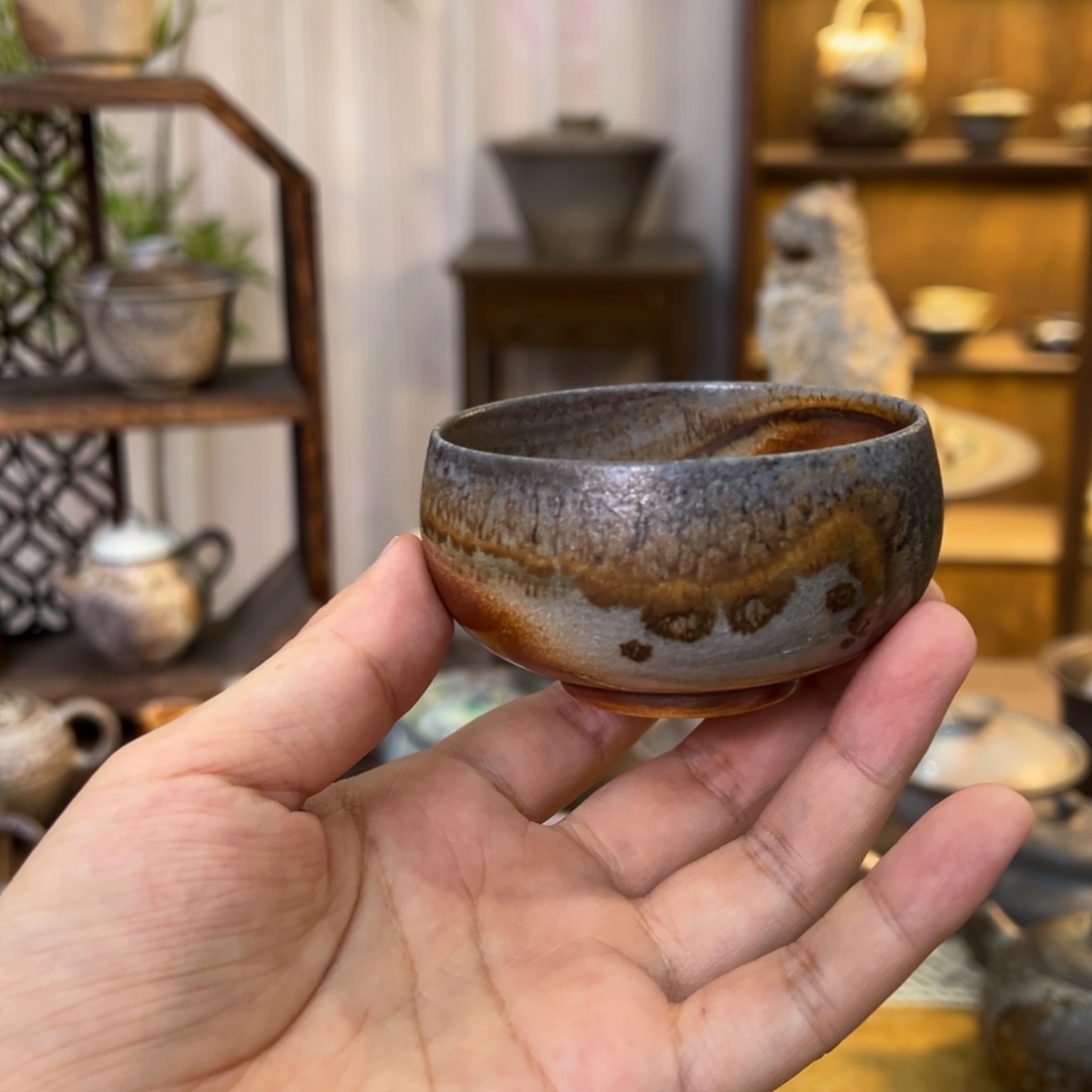 不染柴烧精品主人杯